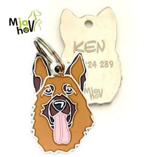 ID-brikker-schäferhund-gravert.jpg personlige ID-brikker MjavHov - graverte, online